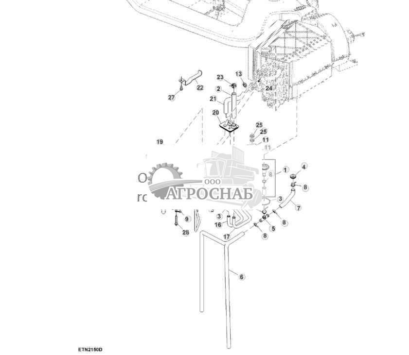Трубопроводы холодильника, HVAC в кабине 